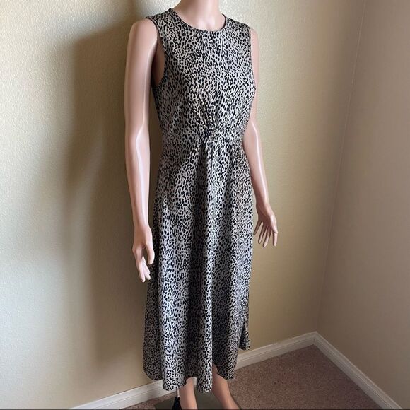 🖤 Beachlunchlounge Collection Leopard Print Dress Size Small - Picture 2 of 9
